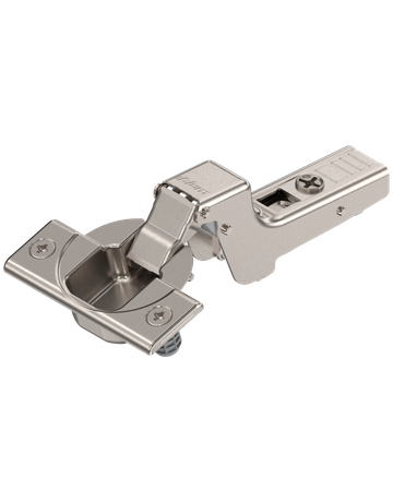 CLIP top Standardscharnier 110°, Innenanschlag, Topf: Einpressen, vernickelt - Blum