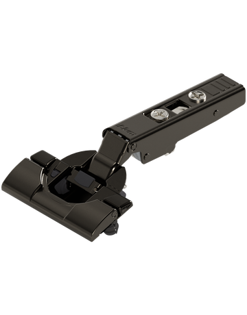 CLIP top BLUMOTION Standardscharnier 110°, Eckanschlag, Topf: INSERTA, onyxschwarz