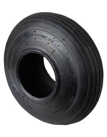 Ersatzdecke für Lufträder, Rad Ø 260mm D50, Rillenprofil, Gummi schwarz - BS ROLLEN