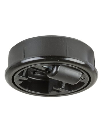 MB-Glocke, ohne Feststeller, Rad Ø 65mm G85, zum Einpressen, Kunststoff schwarz - BS ROLLEN