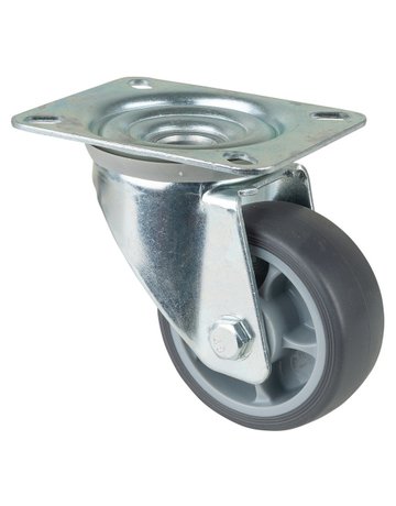 Lenkrolle 80mm L400.B44 Platte, thermopl.RL L400.B44.081