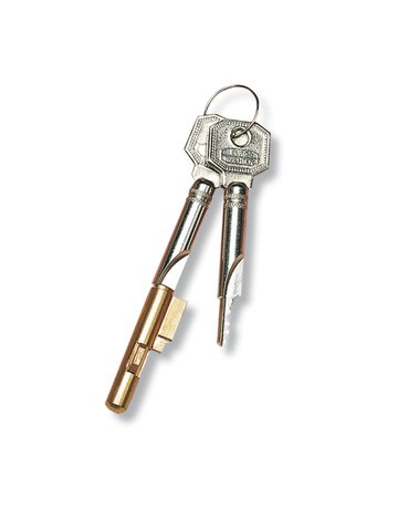 Schlüssellochsperrer,für Einsteckschloss E 7/2 SB,Schlüssel Anz.2,Messing - BURG WÄCHTER