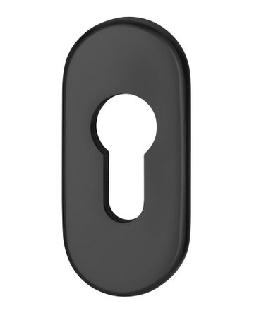 Schlüsselrosette Ares 0811/9003 innen,oval o.No,PZ,9mm,tiefschw. - edi