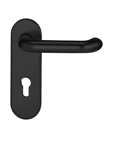 Drückergarnitur Targa/k FS 5203/7203 KS oval ,PZ72/9,TS 40-65,RAL 9005 - edi