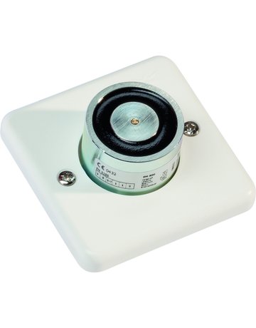 OT-Haltemagnet, mit Grundplatte, EM 500 G, Kunststoff, 400N, weiß lackiert - dormakaba