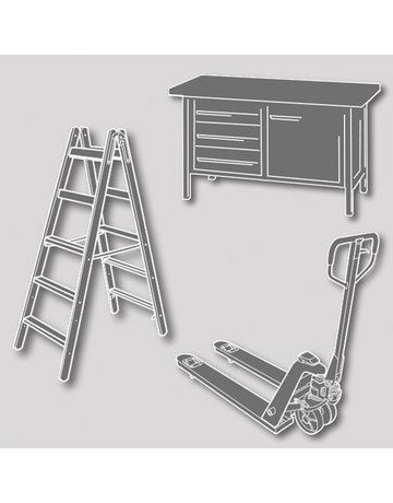 Kehrschaufel-Metall weiß - Nölle