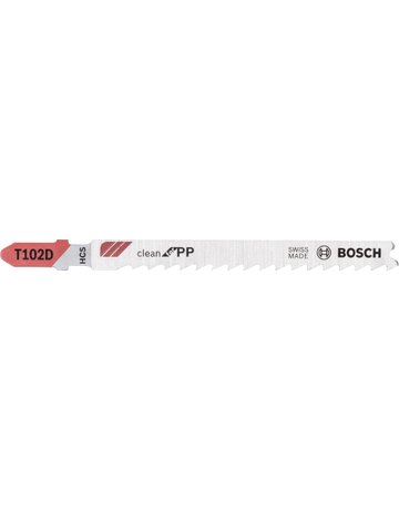 Stichsägeblatt T 102 D Bosch VE à 5 Stück Clean for PP