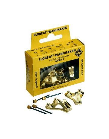 Floreathaken vermess. Gr. 3 mit Zylinderkopfnadeln