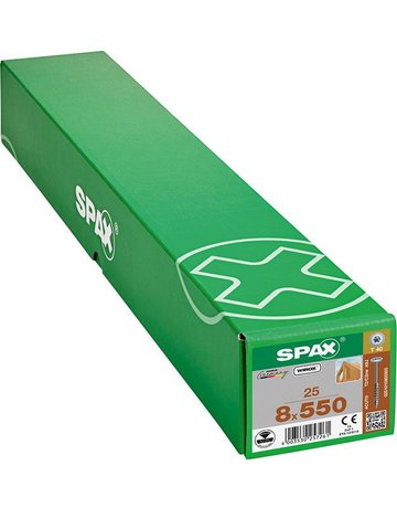 Holzschraube Hi.FORCE Tellerkopf 8x550mm,Teilgw,Innensechsrund T40,WIROX - SPAX