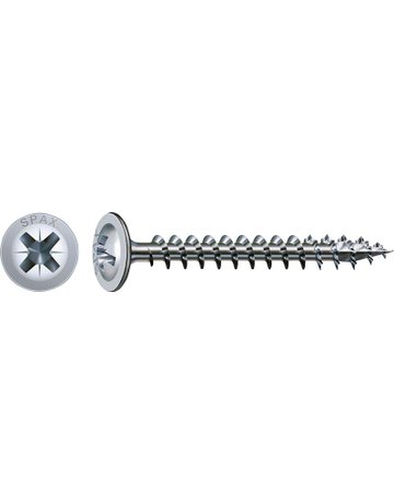 Universalschraube Rückwandkopf 4x25mm,Vollgw,Kreuzschlitz Z2,WIROX - SPAX