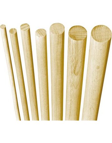 Dübelstab glatt 10 mm Buche à 1 Meter dunkelblau - facett