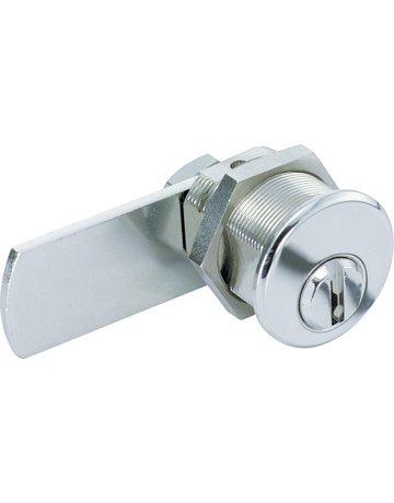 Hebelschloss (Hebelf.A) 2931/1 Zylinder poliert vernickelt 2 Schl. verschieden Schl. - JuNie