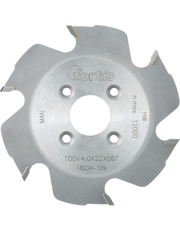 HW-Lamellen-Nutfräser 100x4,0x22 Z6W FORTIS