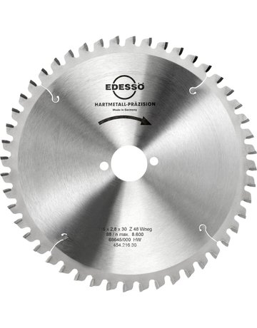 HW Kreissägeblatt Präzision 216x2,8x30mm Z48 W-neg.