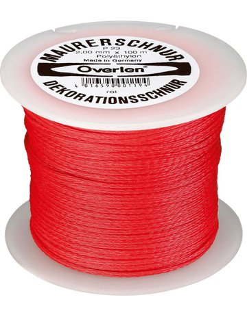 Maurerschnur Polyethylen 2mmx100m rot OVERMANN