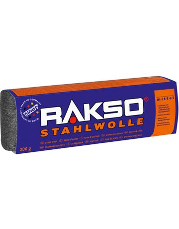 Stahlwolle Gr. 2 mittel, EK 200 g - Rakso