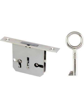 Einst.-Möbelschloss 668/30 Schließung 6 Zuhaltung 6 X 6 mm vernickelt - JuNie