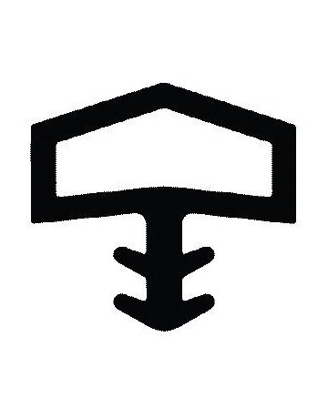 Zimmertürdichtung L3001 Schwarz - TRELLEBORG