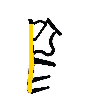 Flügelfalzdichtung L6050Schwarz - TRELLEBORG