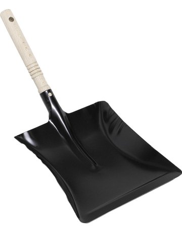 Kehrschaufel Metall schwarz 22 cm breit - Nölle