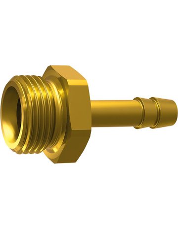 Einschraubschlauchtülle Messing, AG G3/8", LW 6 SW 19mm RIEGLER