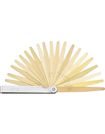 Präzision -Fühlerlehre 20Bl. 0,05-1,0mm Messing FORUM