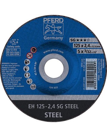 Trennscheibe gekröpft A30SSG 125x2,4mm PFERD