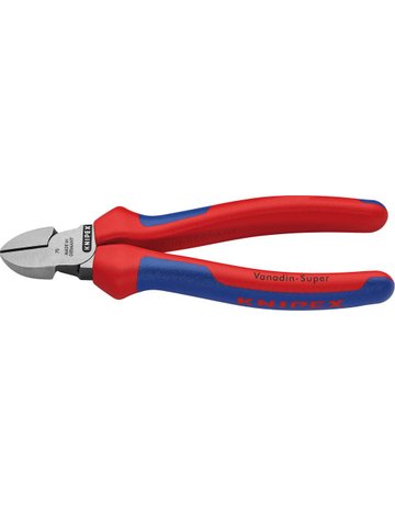 Seitenschneider poliert mit Mehrkomponenten-Griffen 160mm KNIPEX