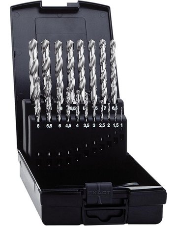 Spiralbohrer Stz ähnl. D338N 1-10mm 19tlg HSSCo5 Exact