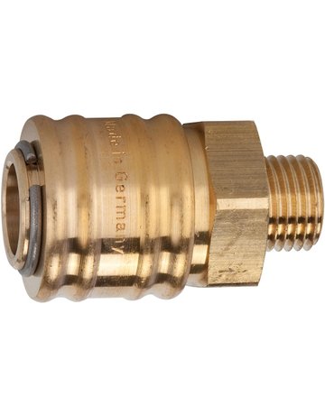 SchnellverschlusskupplungNW 7,2, Messing, connect-line, AG G3/8" RIEGLER