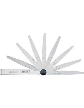 Präzision -Fühlerlehre 8Bl. 0,05-0,5mm Stahl FORUM