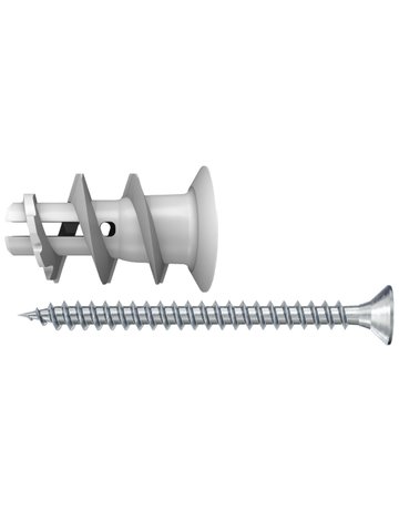 Gipskartondübel GKS Nylon-Dübel,Länge:22mm,Schraube:4,5x35 - fischer