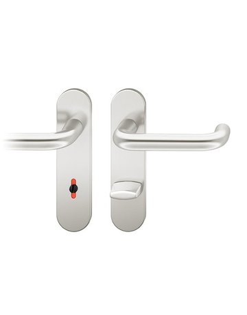 Drückergarnitur 12 1070 KS oval ,WC/SS78/8 (8),F1,TS 39-58 - FSB