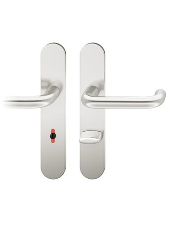 Drückergarnitur 12 1070 LS oval ,WC/SS78/8 (8),F1,TS 39-58 - FSB