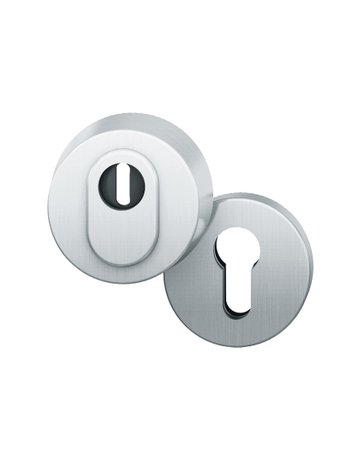 Schutzrosetten-Satz 73 7393 rd,15mm,ZA/PZ,ER matt,TS67-69 - FSB