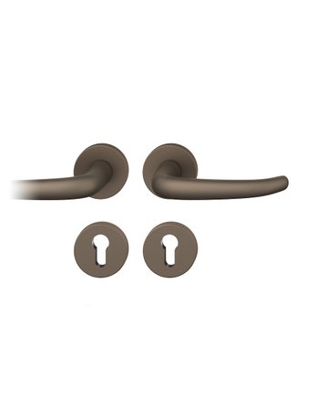 Drückergarnitur 12 1023 Rosette ,rd.,PZ,8,C33,TS39-58 - FSB