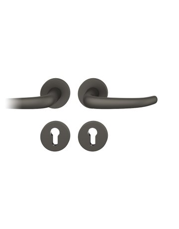 Drückergarnitur 12 1023 Rosette ,rd.,PZ,8,C34,TS39-58 - FSB