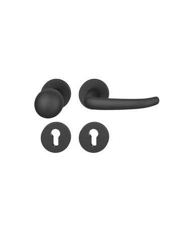 Wechselgarnitur 12 1023 Rosette rund ,PZ,8,sw,TS39-58 - FSB