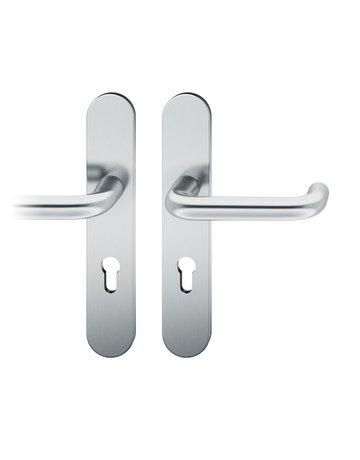 Drückergarnitur 12 1070 LS oval ,PZ72/8,ER,TS 39-58 - FSB