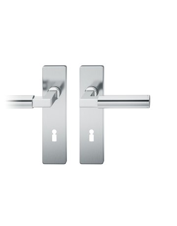 Drückergarnitur 12 1102 KS eck,BB72/8,ER poliert ,TS 39-58 - FSB