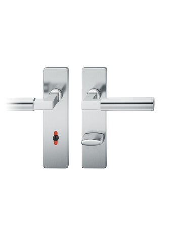 Drückergarnitur 12 1102 KS eck,WC/SS78/8 (8),ER poliert ,TS 39-58 - FSB