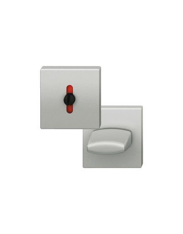 Schlüsselrosettenpaar ASL® 12 1704 eckig,WC/S, 7mm,TS 39-58,F9016 - FSB