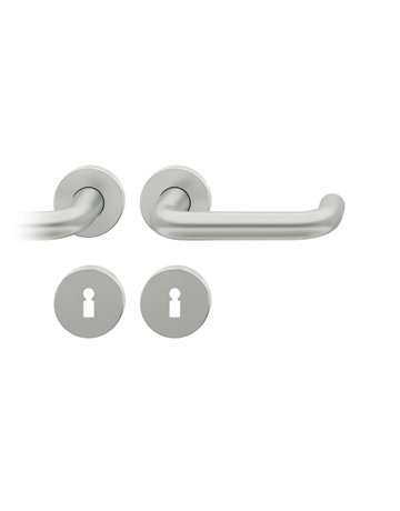 Drückergarnitur 12 1070 Rosette ,rd.,BB,8,F1,TS39-58 - FSB