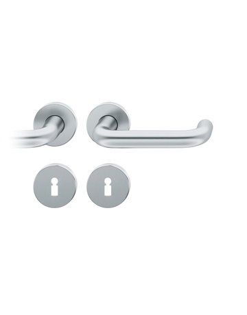 Drückergarnitur 12 1070 Rosette ,rd.,BB,8,ER,TS39-58 - FSB