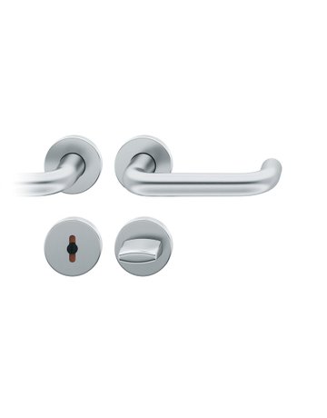 Drückergarnitur 12 1070 Rosette ,rd.,WC/SS,8,(8),ER,TS39-58 - FSB