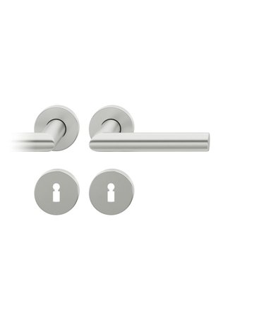 Drückergarnitur 12 1076 Rosette ,rd.,BB,8,F1,TS39-58 - FSB