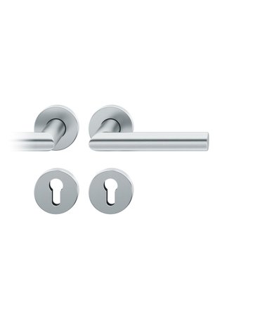 Drückergarnitur 12 1076 Rosette ,rd.,PZ,8,ER,TS39-58 - FSB