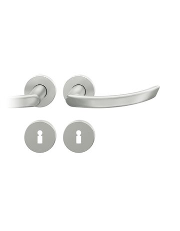 Drückergarnitur 12 1119 Rosette ,rd.,BB,8,weiß,TS39-58 - FSB