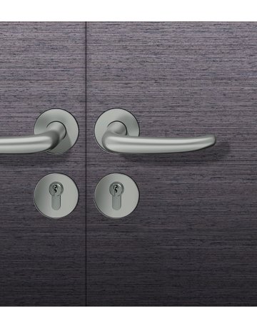 Drückergarnitur 72 1023 Rosette rund ,PZ,8,DL,F1,TS45-54 - FSB