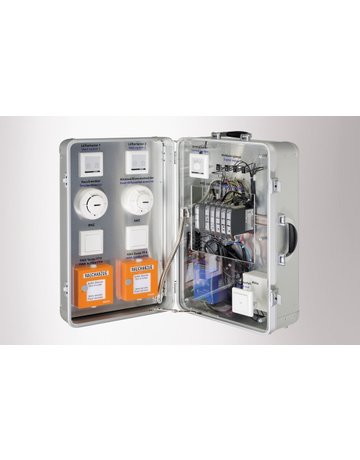 RWA-Notstromsteuerzentrale, 24V DC, Aufputz, MBZ 300, N24, Stahlblech grau - GEZE